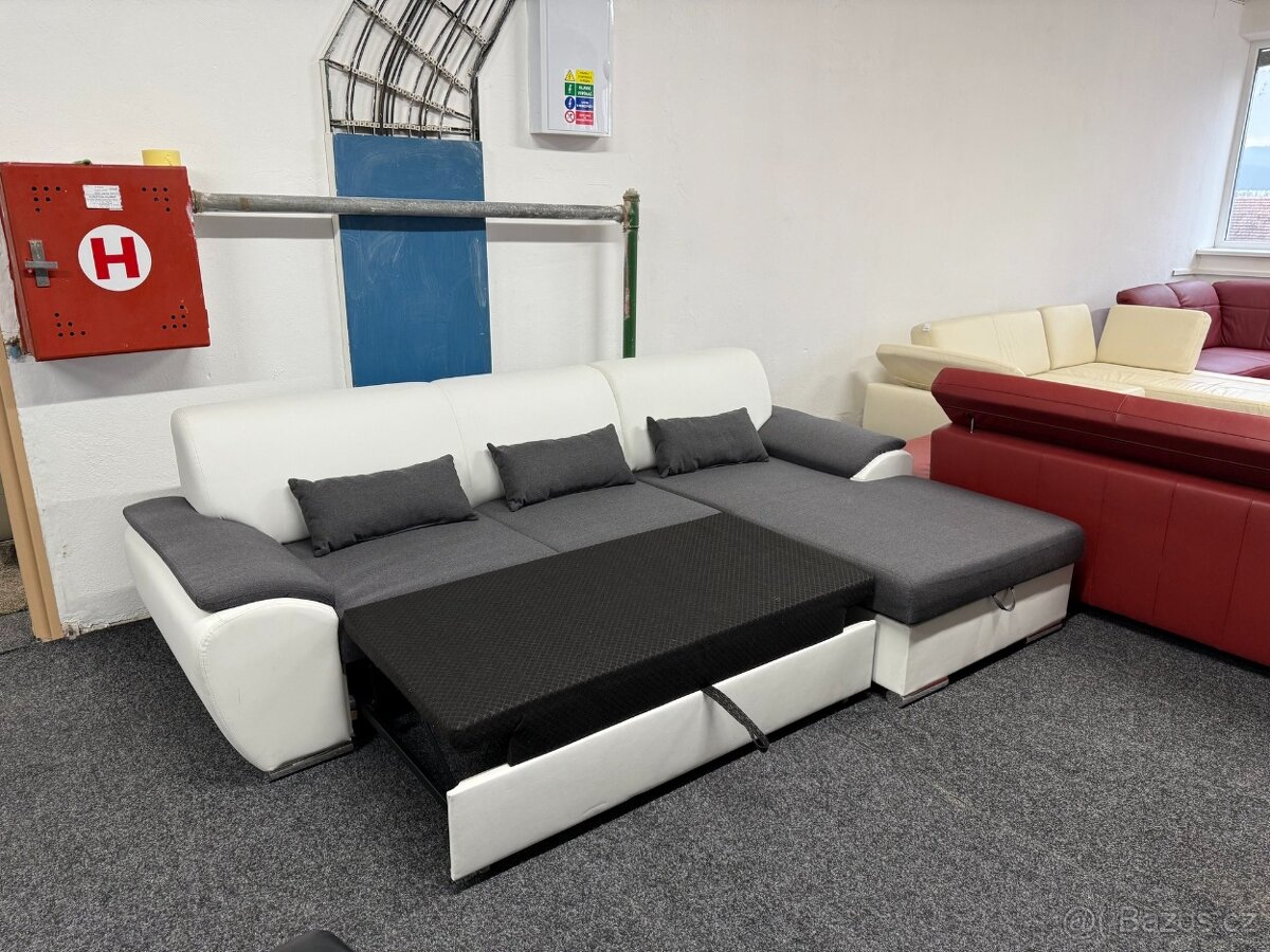 Sedací souprava rohová - rozkládací - NEPOUŽITÉ - 2