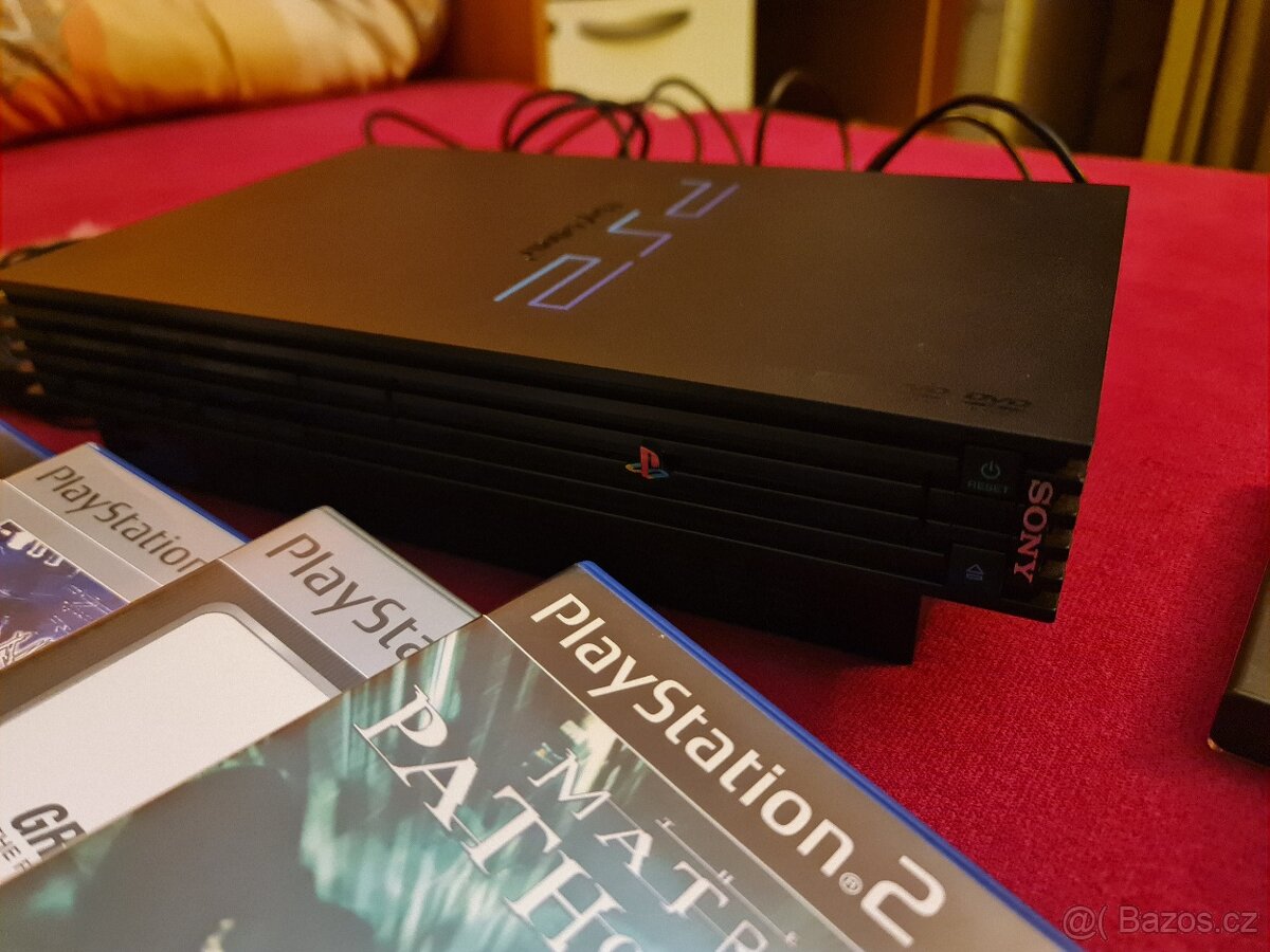 PS2 Stav Nového Nepoškrábaný + Karty + Hry + Kabely - 2