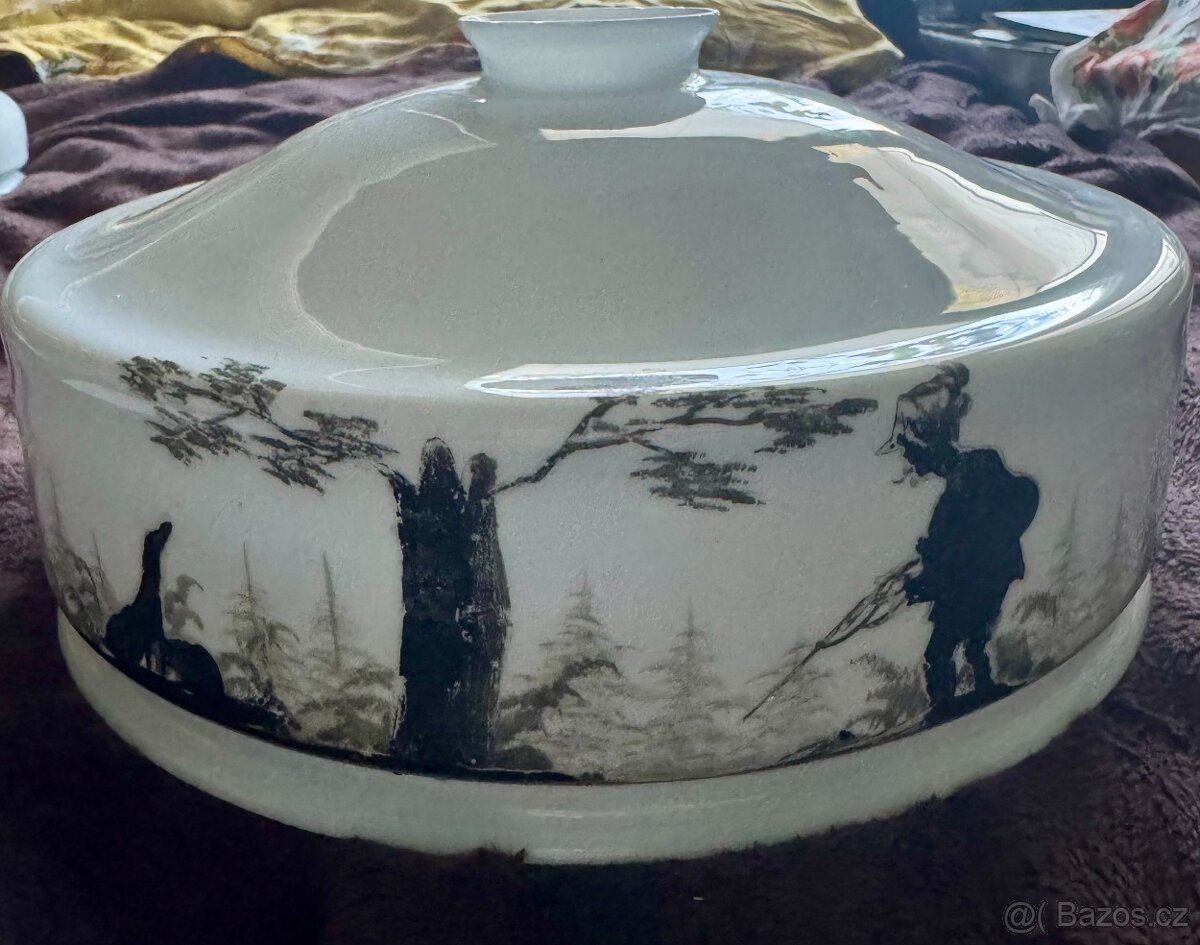 starožitné secesní stínidlo na stahovačku - 2