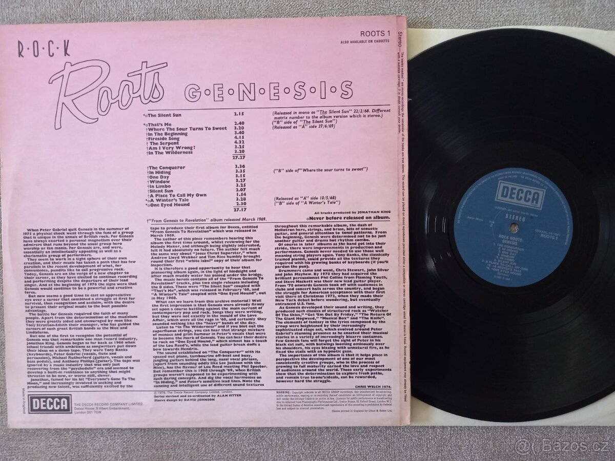 GENESIS „ Rock Roots“ /Decca 1976/tento album obsahuje 1.al - 2