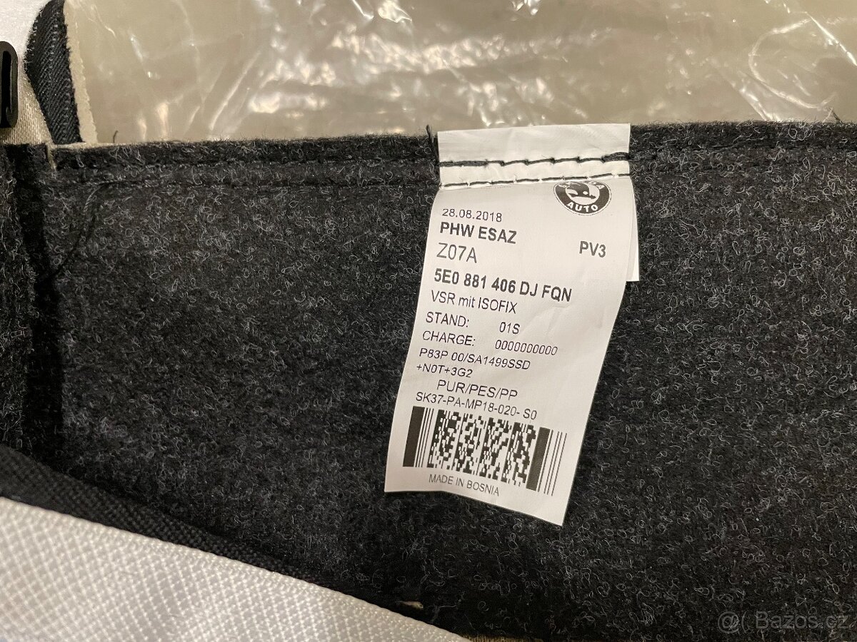 Potah spolujezdce sedák Škoda Octavia III - 2