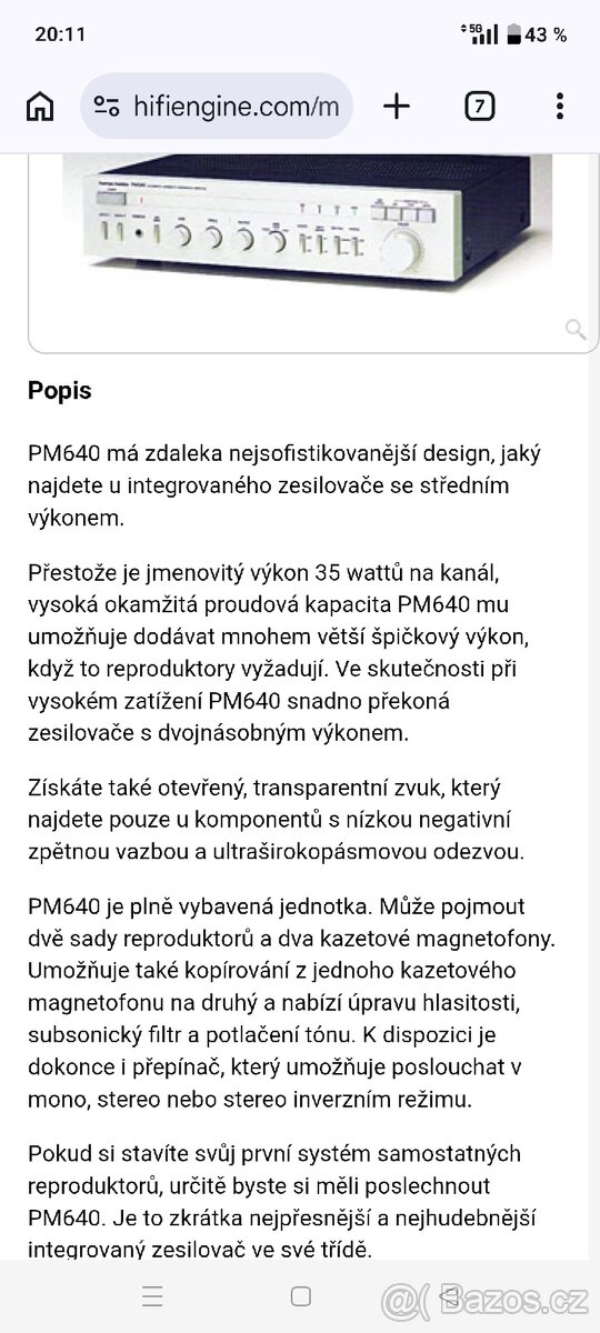 Zesilovač HARMAN/KARDON PM640 - 2