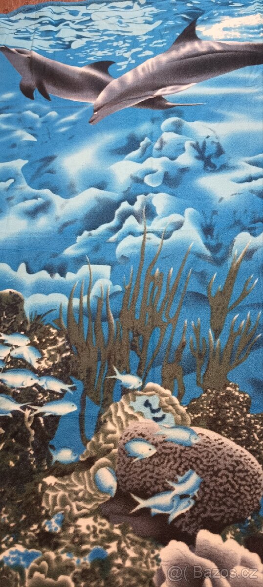 Nová fleecová deka moře - 2