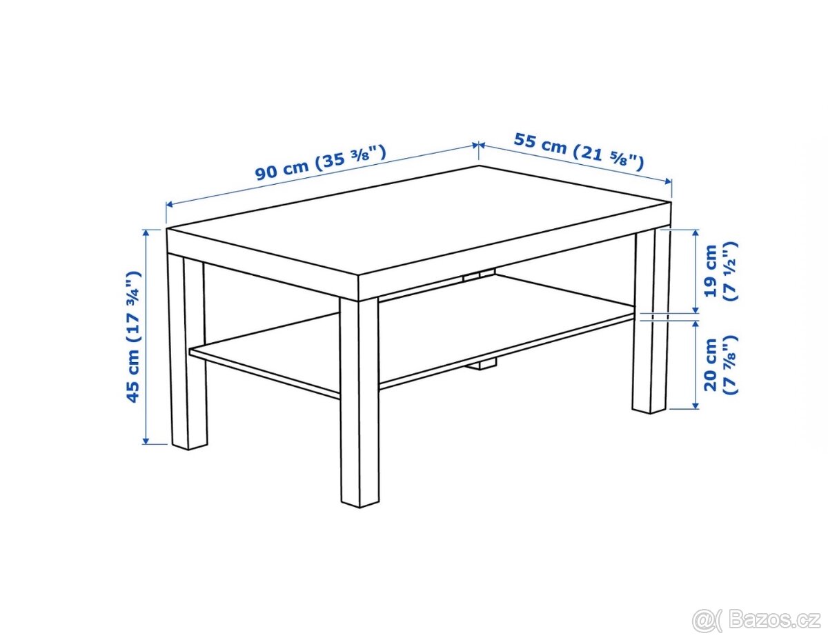 IKEA LACK - Konferenční stolek - 2