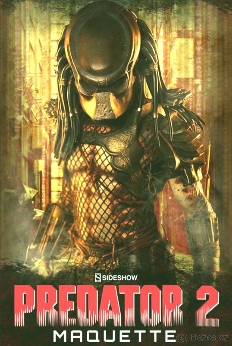 Predator 2 maquette 1/4 Exclusive 72cm, Sideshow+dárek - 2