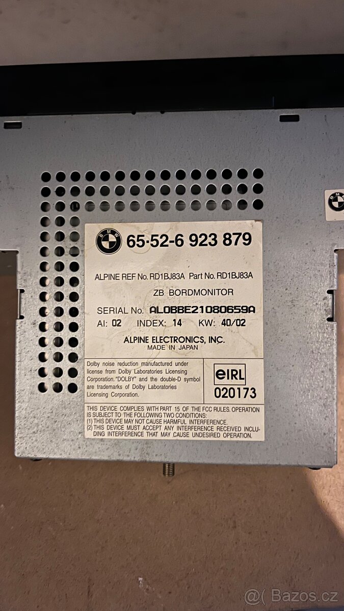 BMW E39 Displej navigace - 2