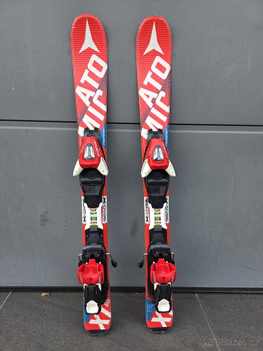 Dětské lyže ATOMIC, 80 cm + lyžáky + přilba - 2