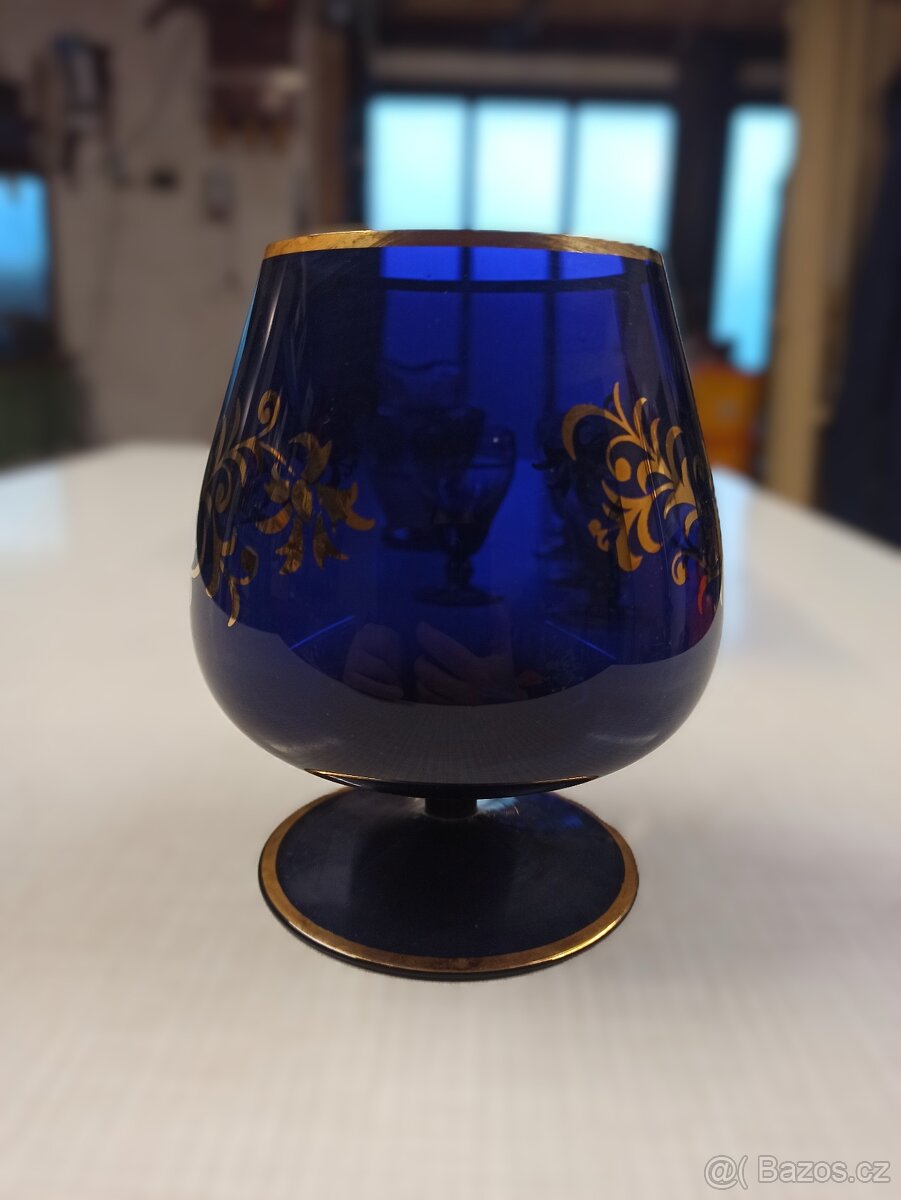 Modré sklo - Napoleónky - 2