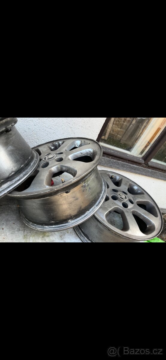 Prodám alu kola rozteč 5x100 - 2