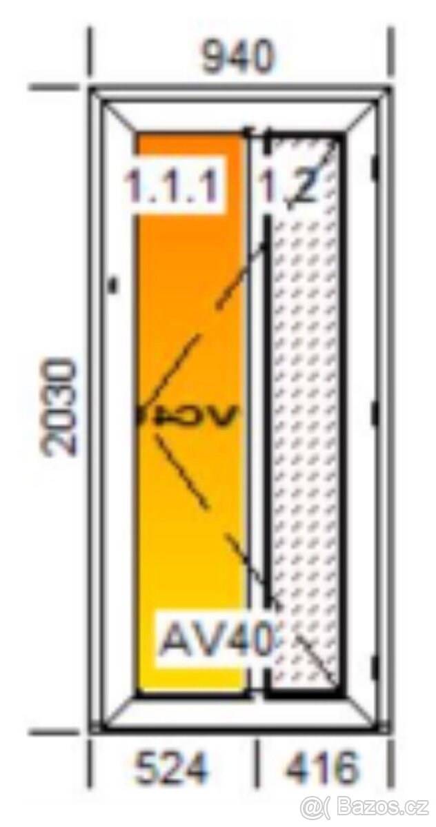 Použité plastové vchodové dveře - 2