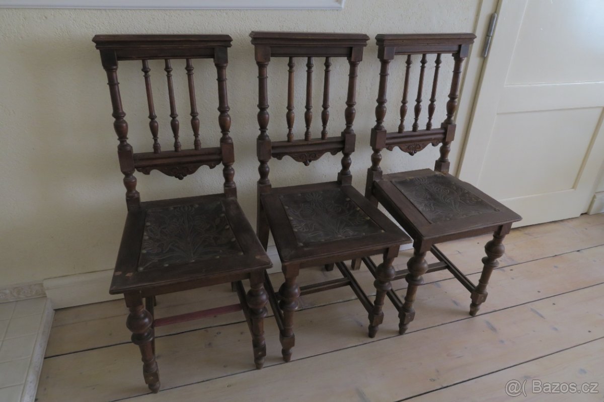 Starožitné židle. CENA ZA VŠE. - 2