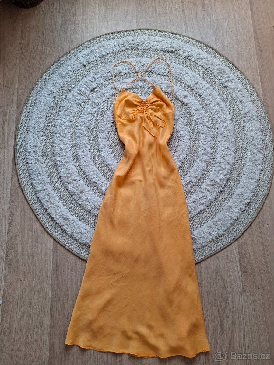 Oranžové Šaty zara - 2