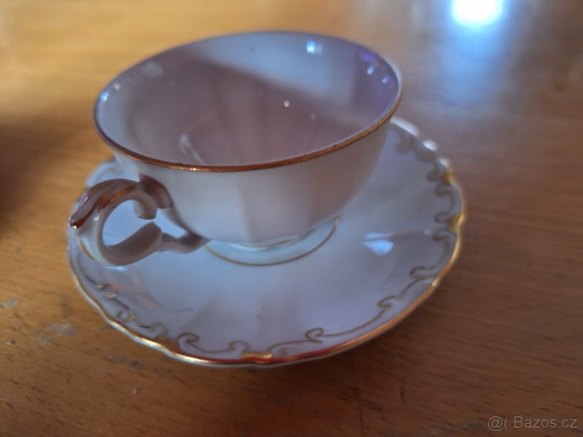 Starý porcelánový kávový/čajový servis - 2