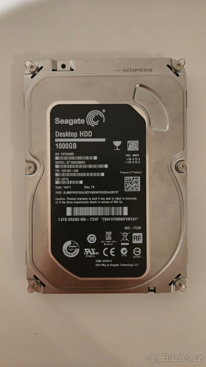 1TB HDD 3,5" Seagate, 7 200 RPM - 2