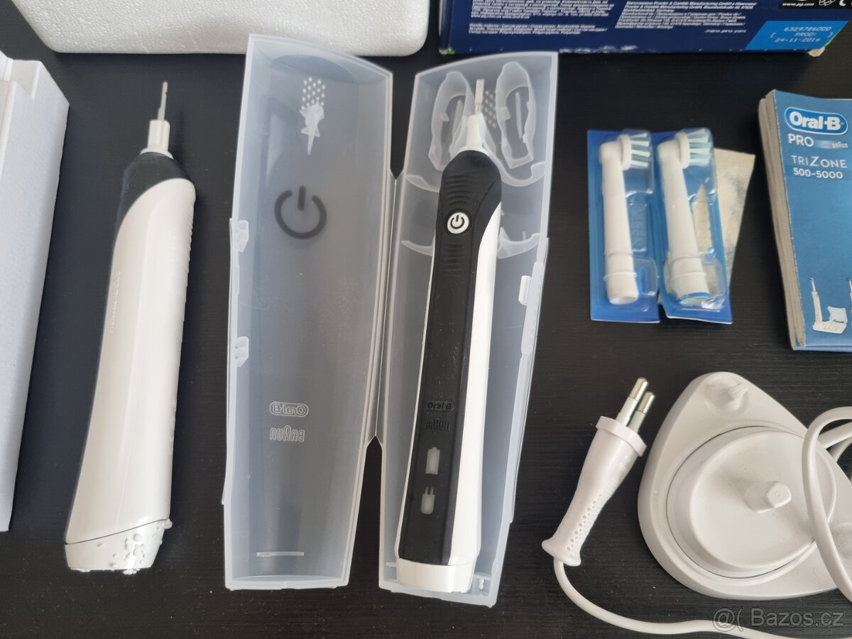 Prodám sadu (2 ks) elektrický zubní kartáček Oral - 2