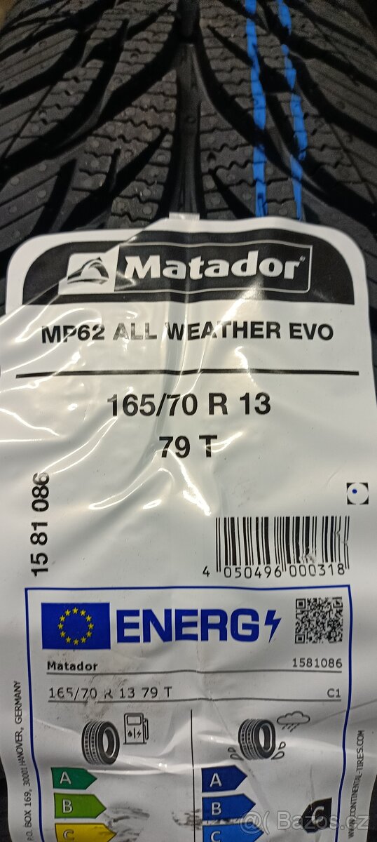 165/70 R13 matador nová univerzální pneu dot 3125 - 2