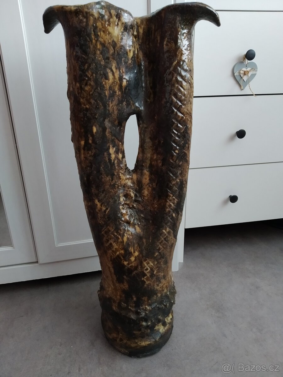 Větší kameninová váza - 2