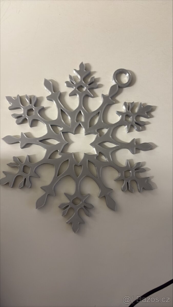 Dekorace Vánoční sněhová vločka - 2