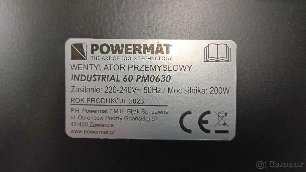 Průmyslový ventilátor Powermat Industrial-60, PM0630 - 2