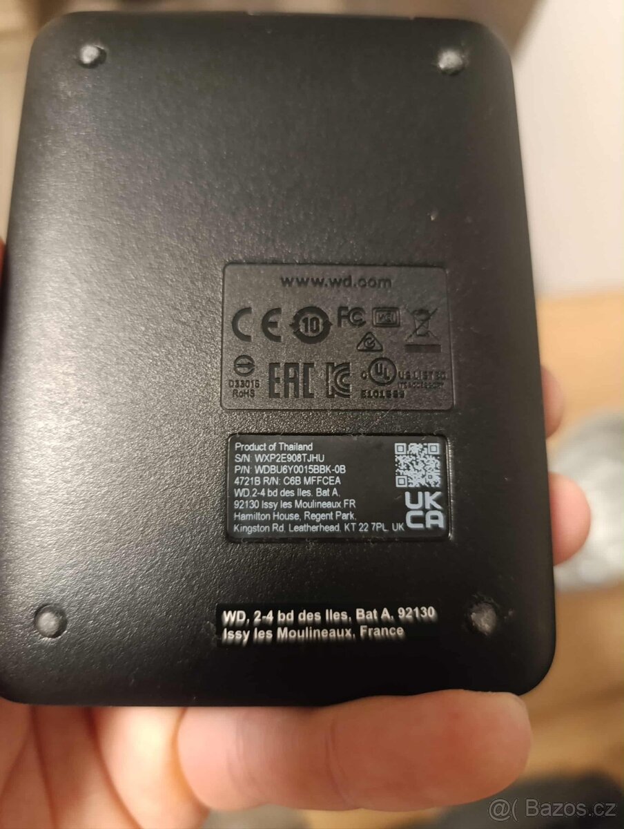 Externí disk WD 1,5TB - 2