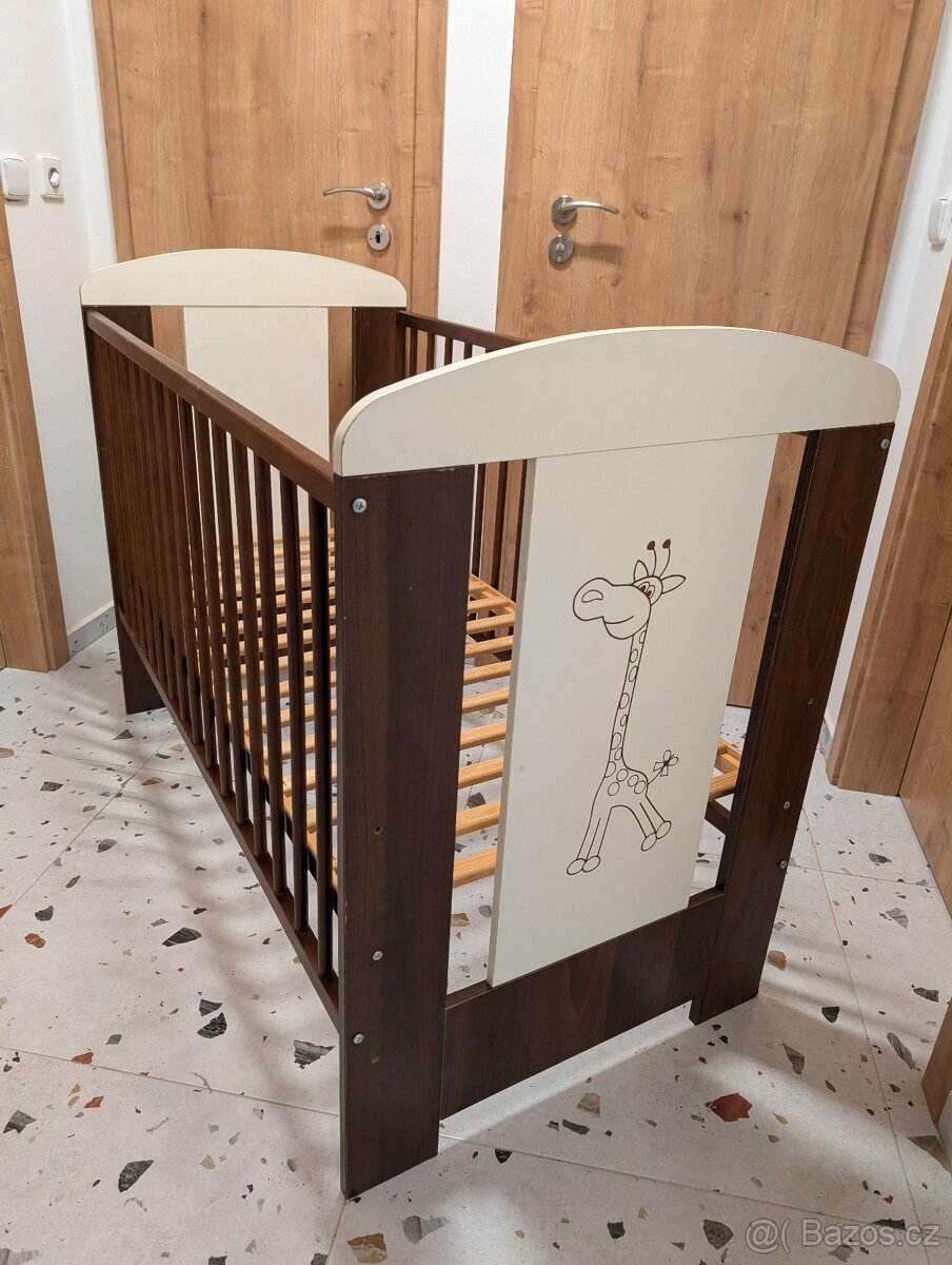 Dětská postýlka dřevěná 120x60 cm - 2