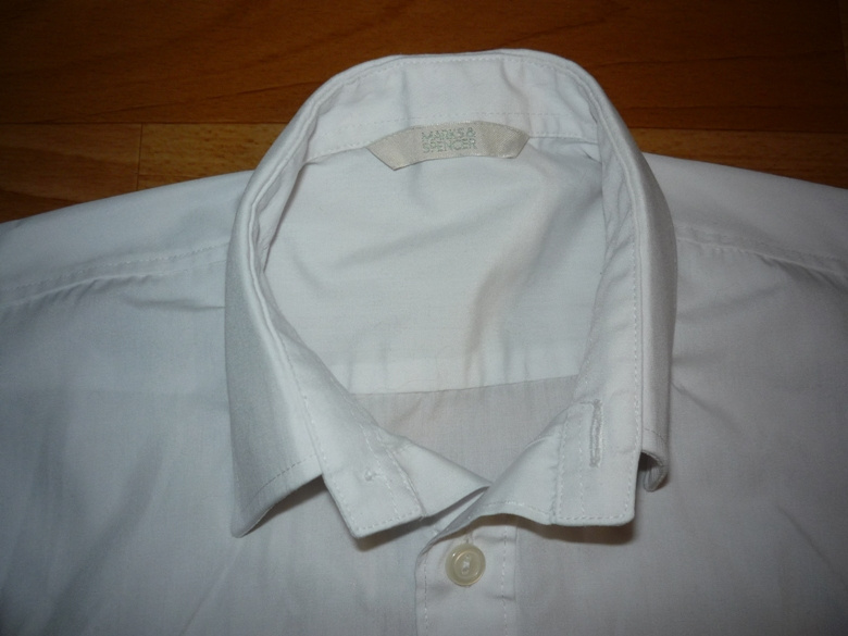 Bílá chlapecká košile Marks&Spencer vel 128 - 2