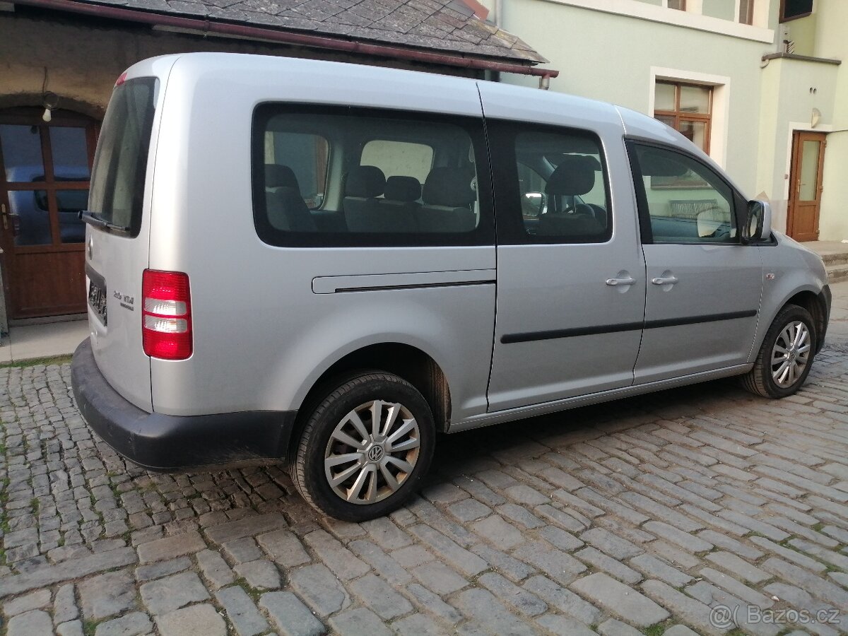 VW Caddy Maxi, r..v. 2013, 2.0TDi, 81kW, 4x4, 7 míst - 2