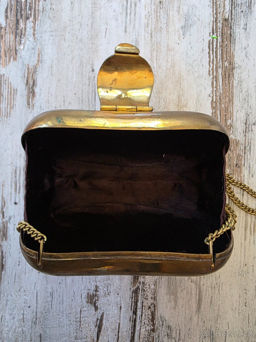 Starožitná mosazná peněženka - 2