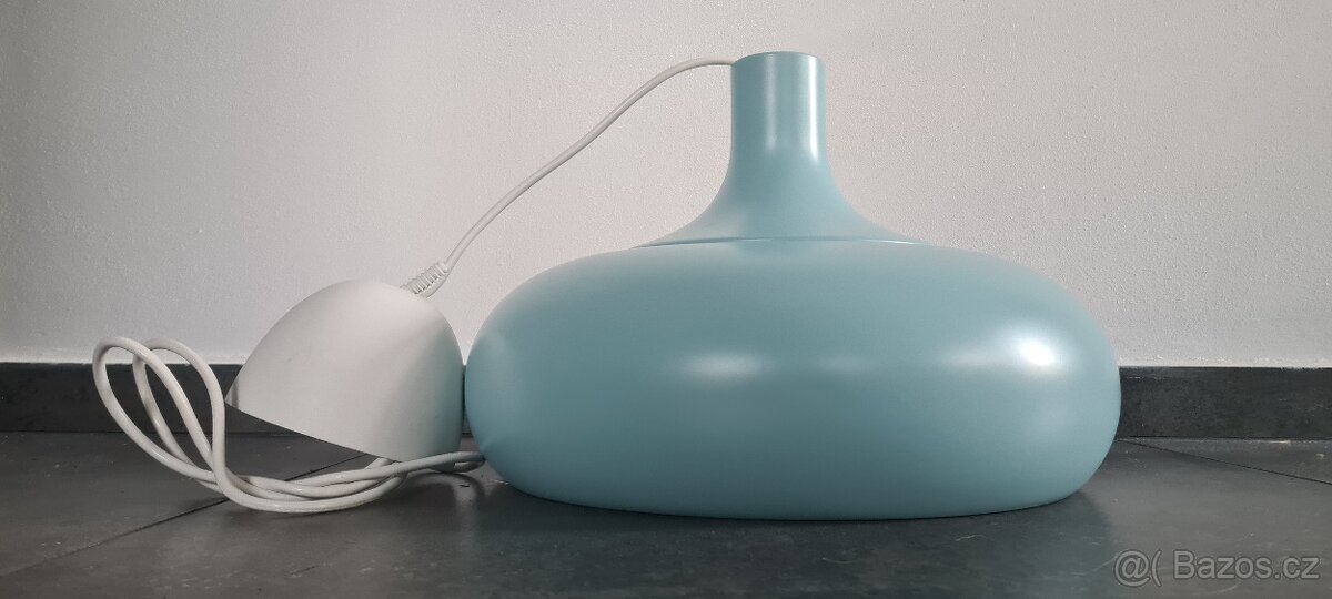 586 - závěsné svítidlo / lustr IKEA - modré - 2