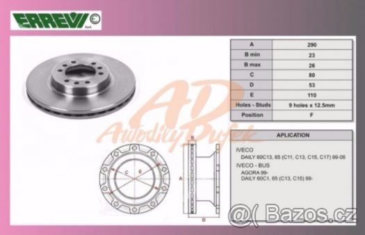 Brzdové kotouče + destičky IVECO Daily - 2