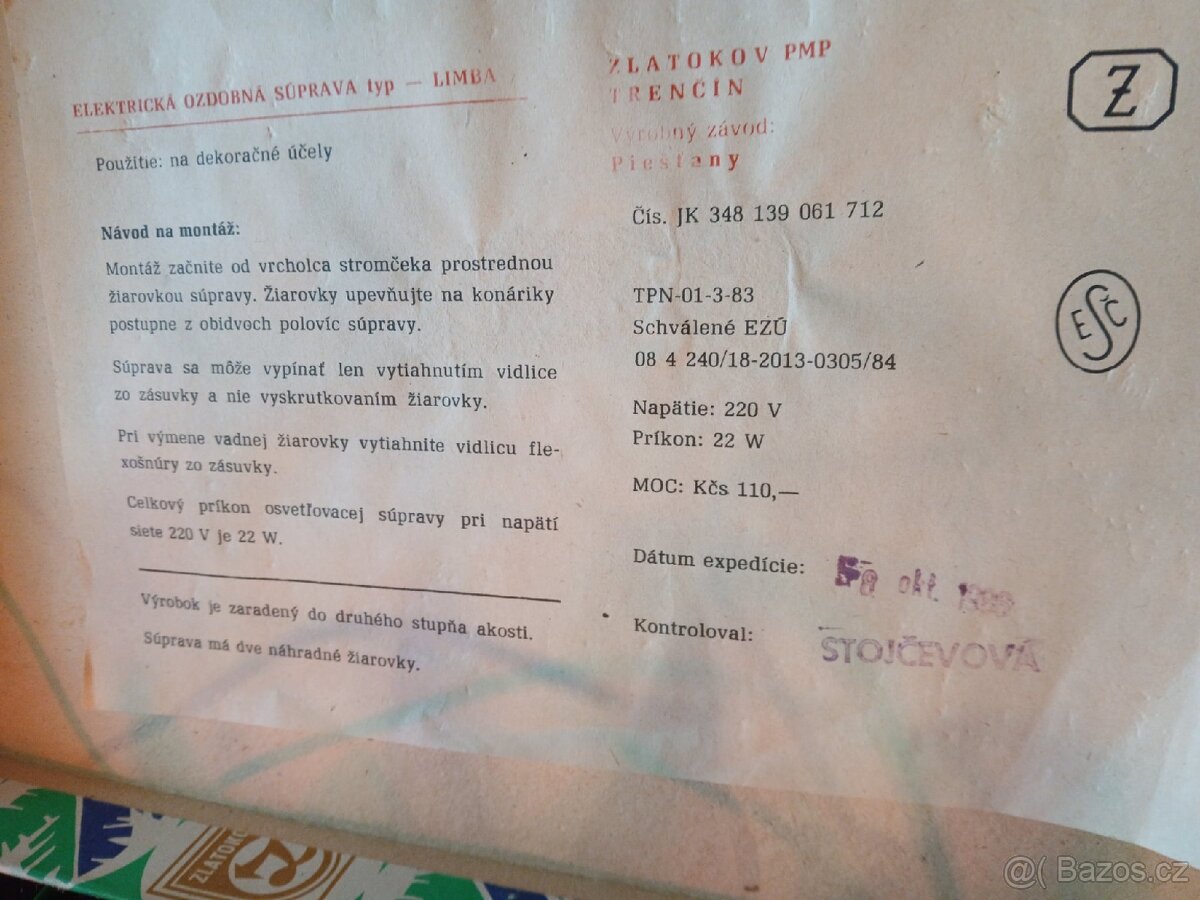 Vánoční osvětlení na stromeček - Zlatokov Trenčín - 2