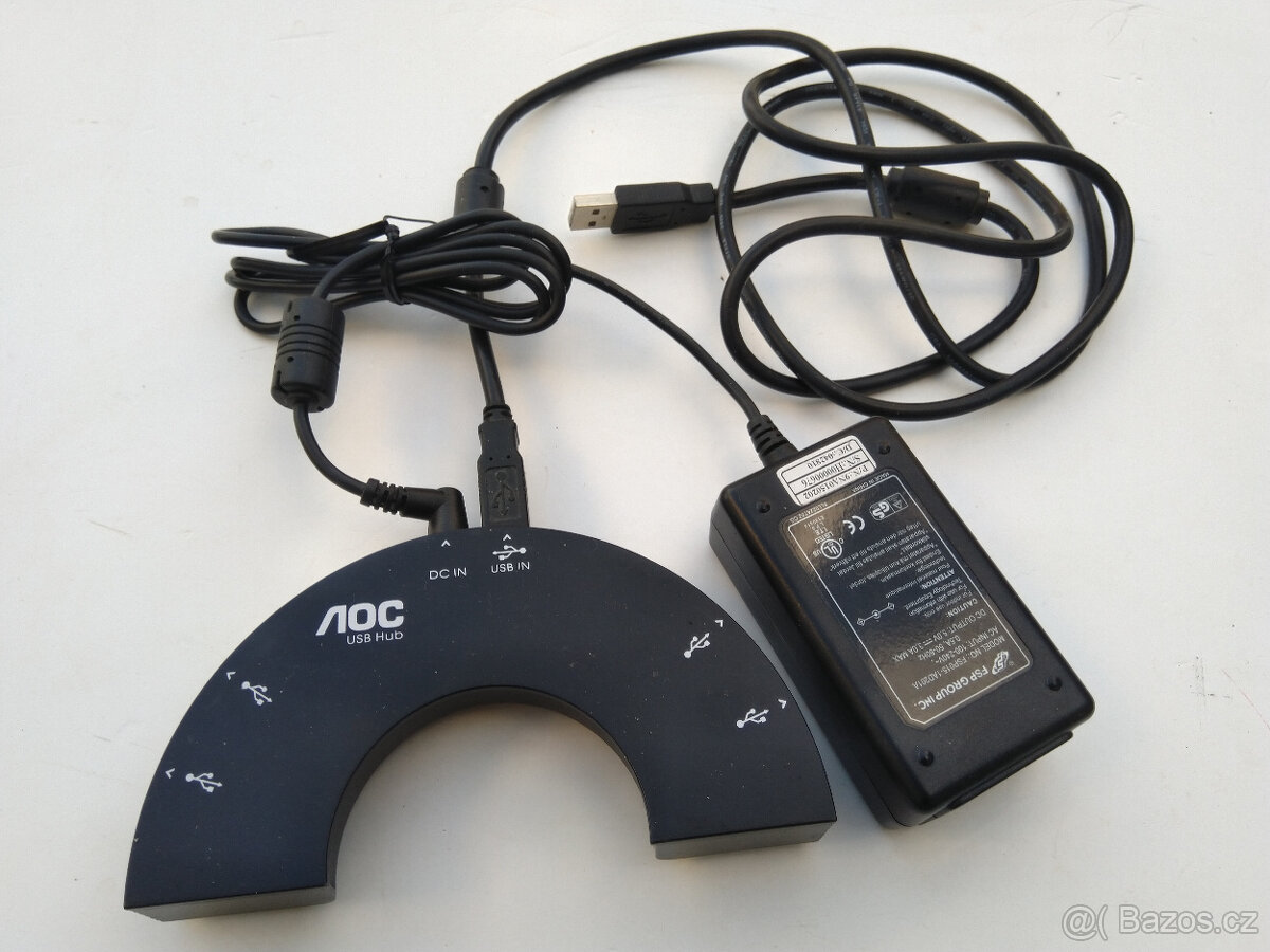 4x USB HUB AOC (S VLASTNÍM ZDROJEM) - 2
