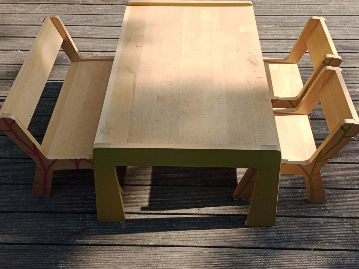 Kidsonroof - nábytek série Volume Zero - stůl, lavice, židle - 2