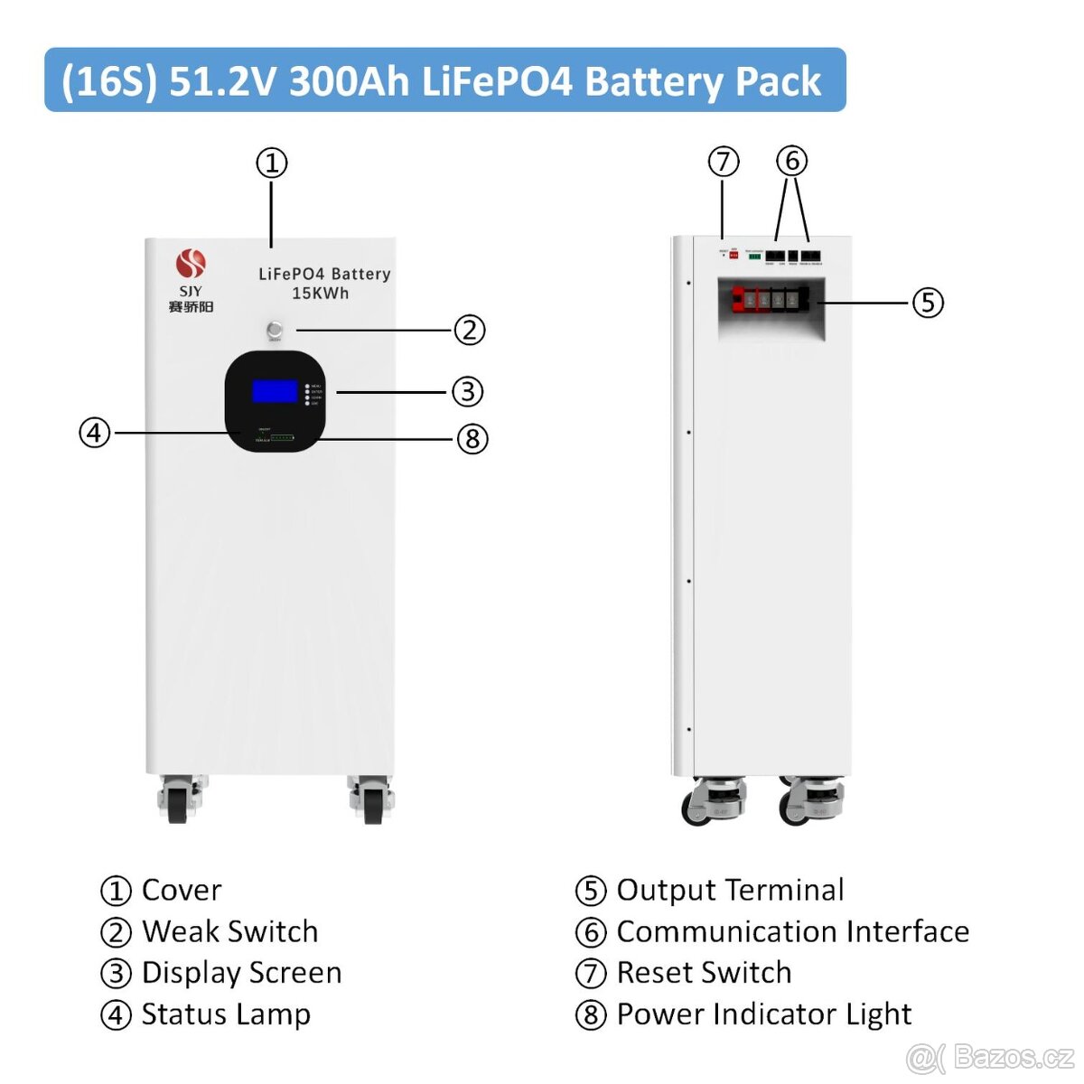 Baterie LiFePO4 15 kWh - 2
