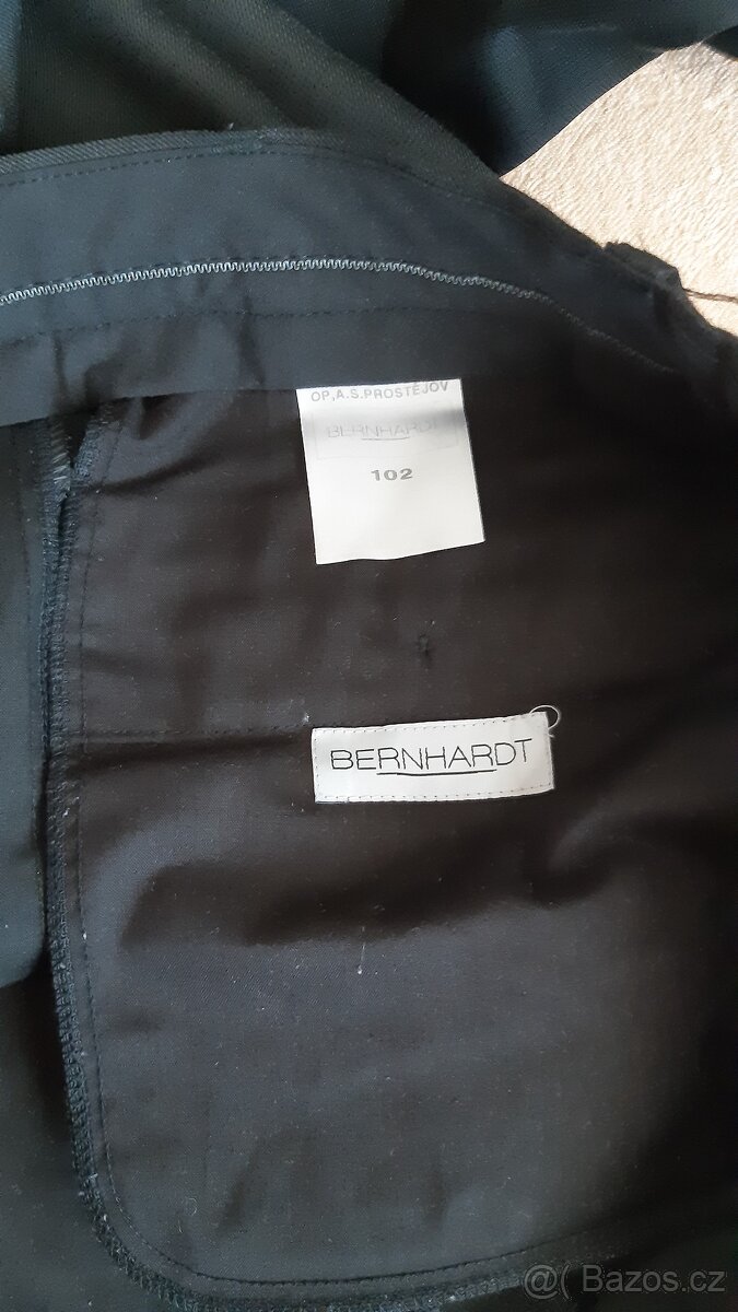 Pánské společenské kalhoty tmavý antracit - 2