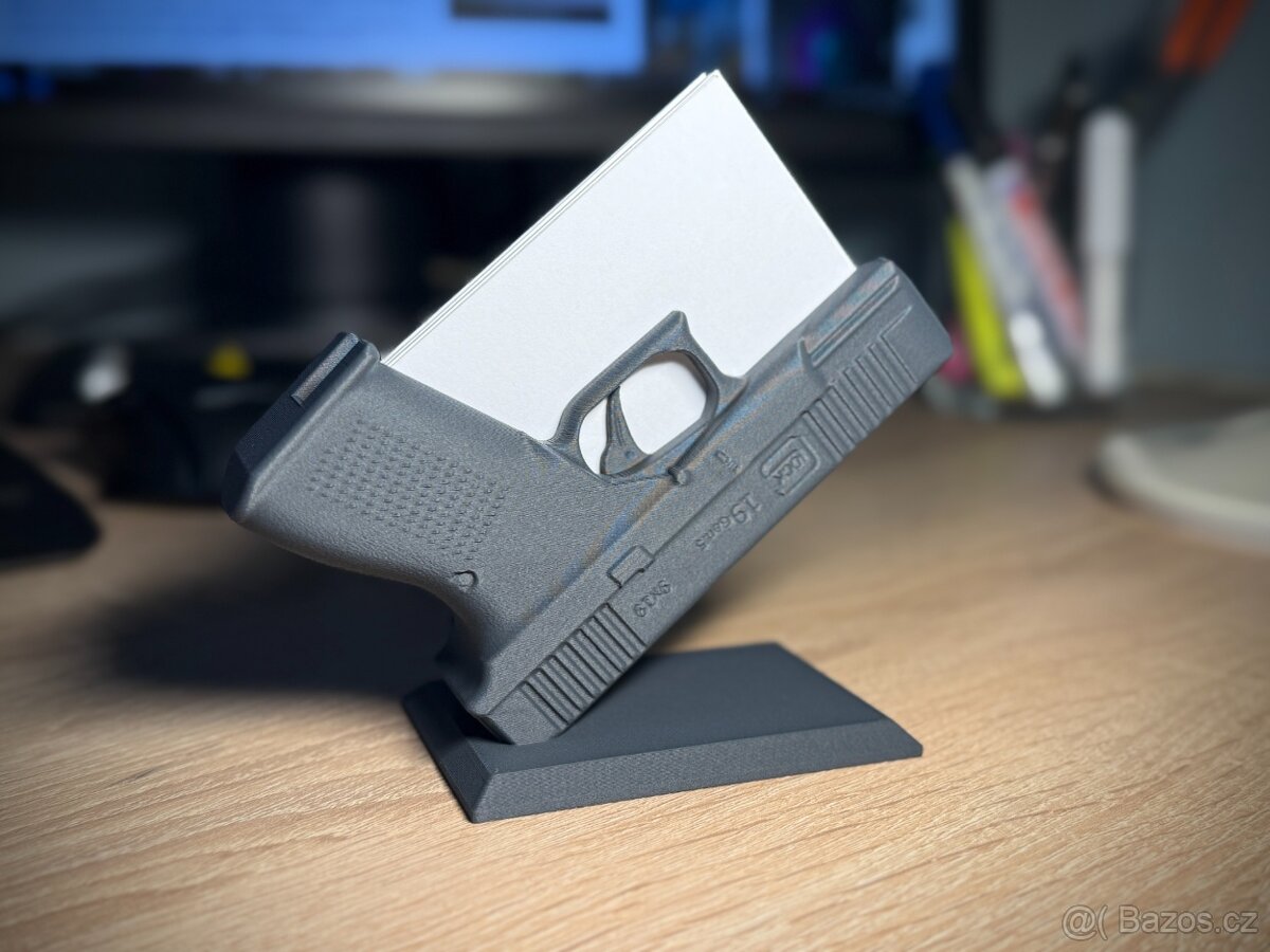 Dekorativní stojánek na vizitky Glock 19 - 2