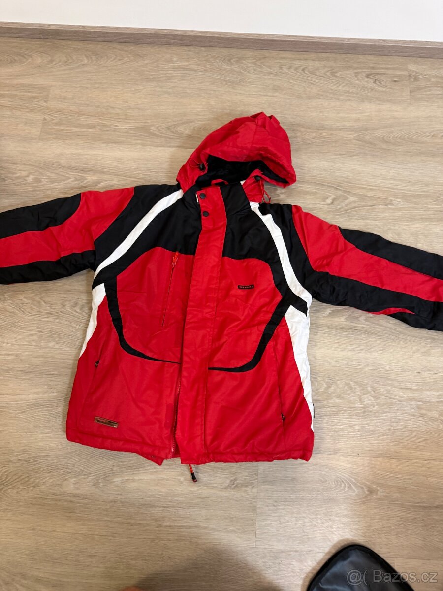 Zimní bunda kalhoty lyžování snowboard set - 2
