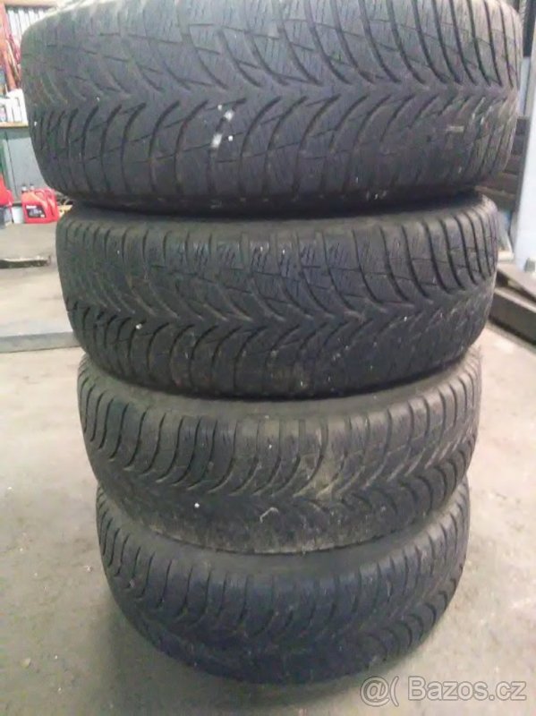 Plech.disky 5x100 + zimní pneu 185/60/14 - 2