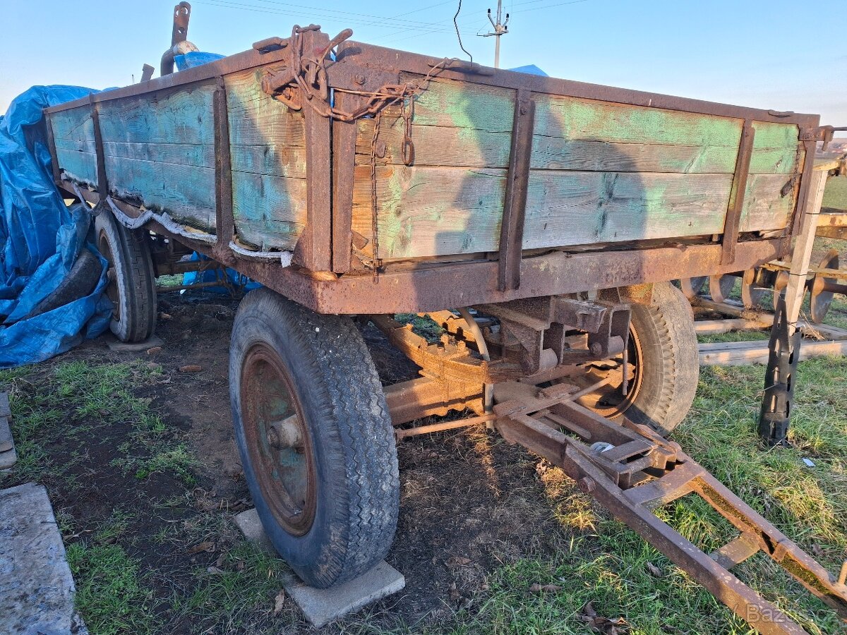 Vlečka za traktor 3,5t -sklopka- - 2