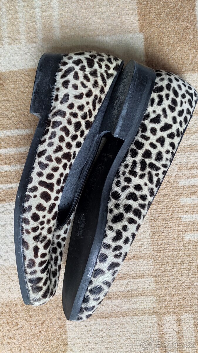Dámské balerínky s leopardím vzorem - 2