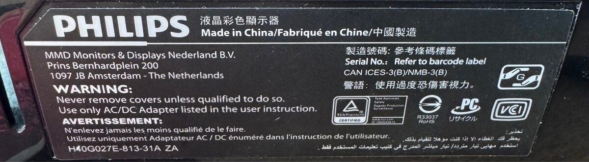 Philips Monitor 27” 4k 60hz - 2