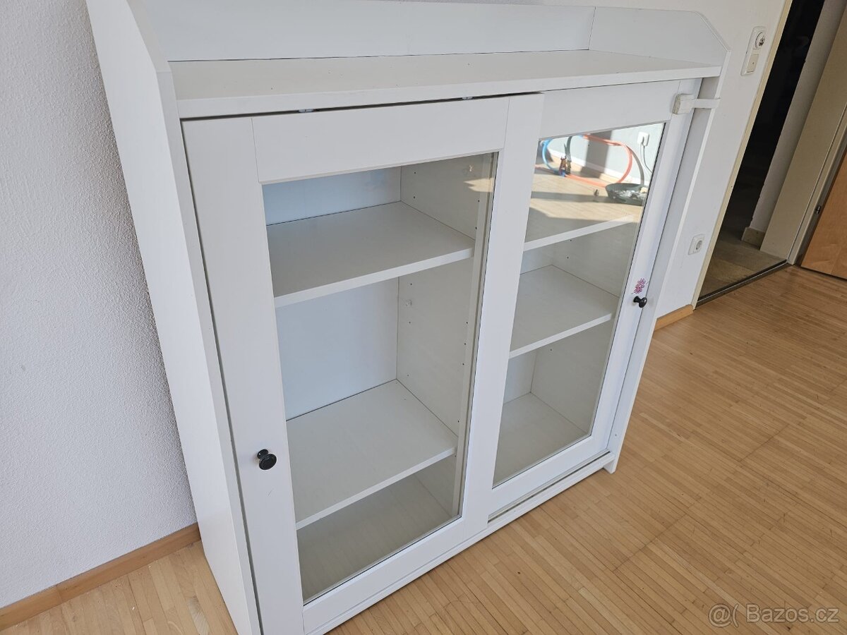 IKEA HAUGA, vitrína - bílá - 2