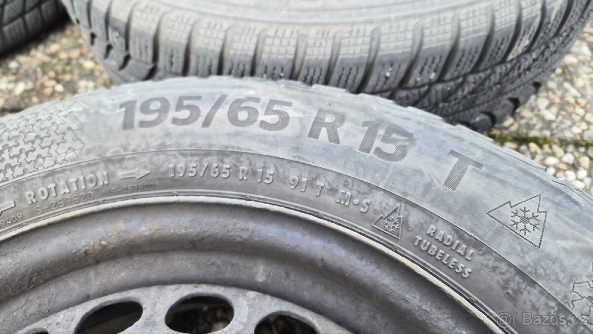 Zimní sada kol 195/65 r15 - 2