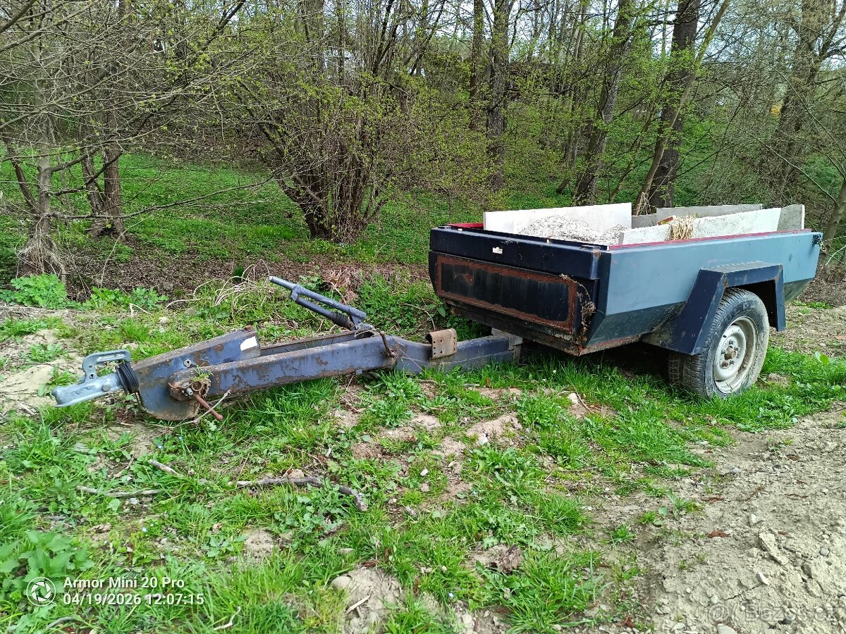 Brzděný přívěs vozik - 2