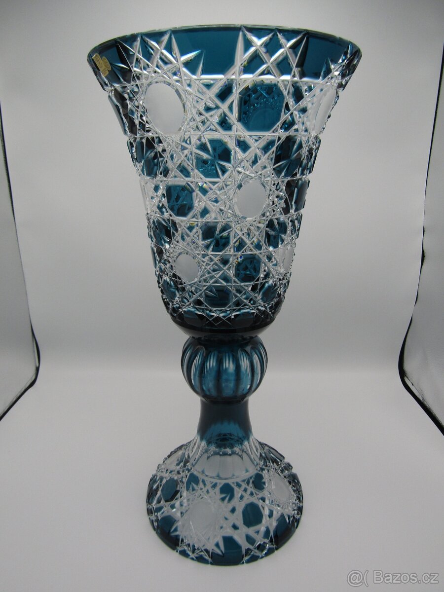 set vázy barevný křišťál ceasar crystal dekor Flake - 2