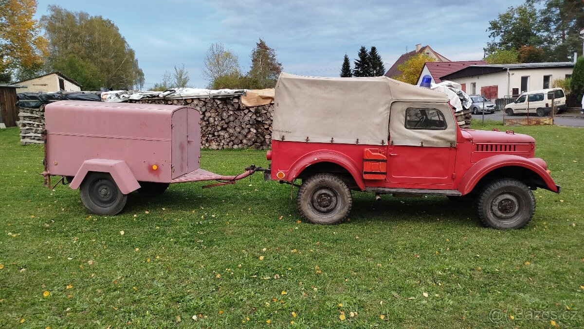 Hasičská souprava GAZ 69 M + ZV-6 + PS-2/3 + vybavení - 2