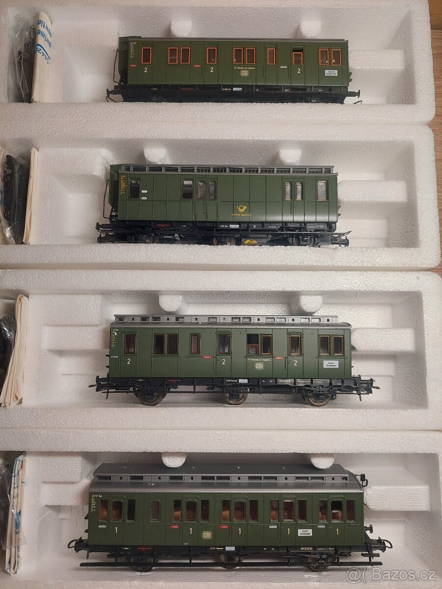 H0 ROCO 4x osobní oddílový vůz DB Roco s or.obalem - 2