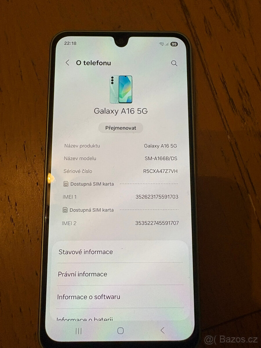 Zánovní Samsung Galaxy A16 5G Blue 128GB - 2