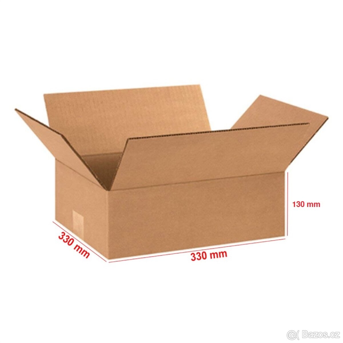Kartonové krabice 330x330x130 mm, nové, nepoužité - 2