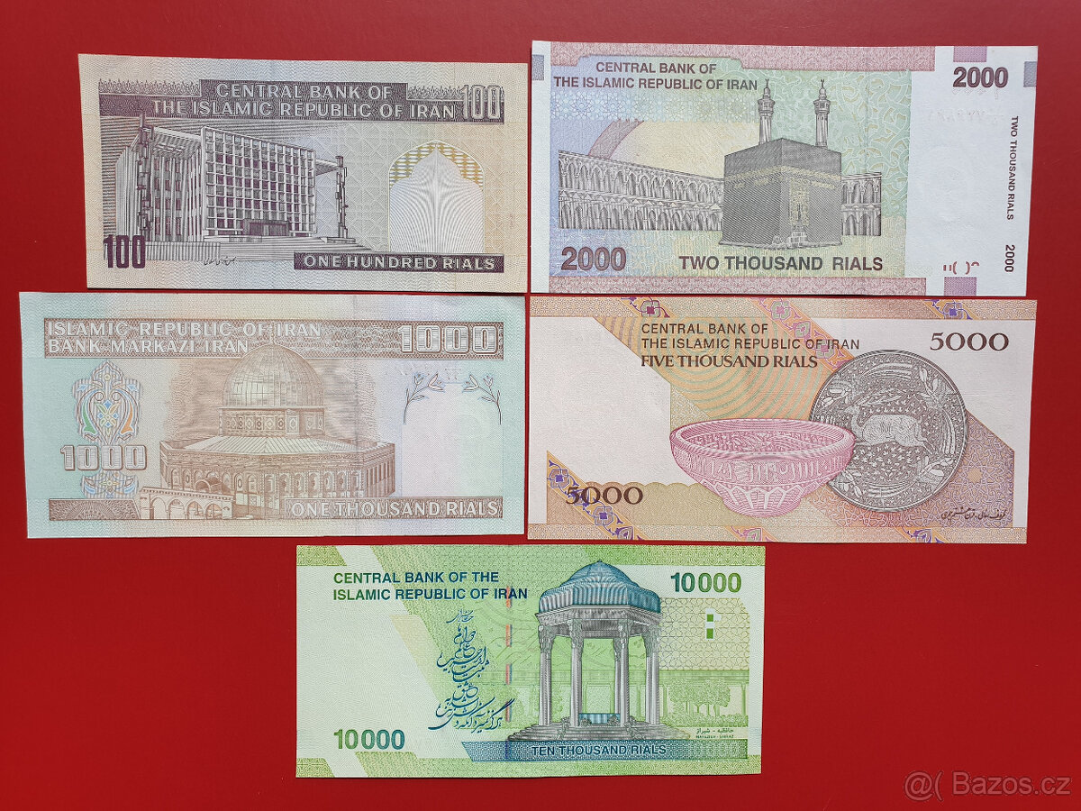 KONVOLUT bankovek ÍRÁN ajatolláh Chameneí - 2